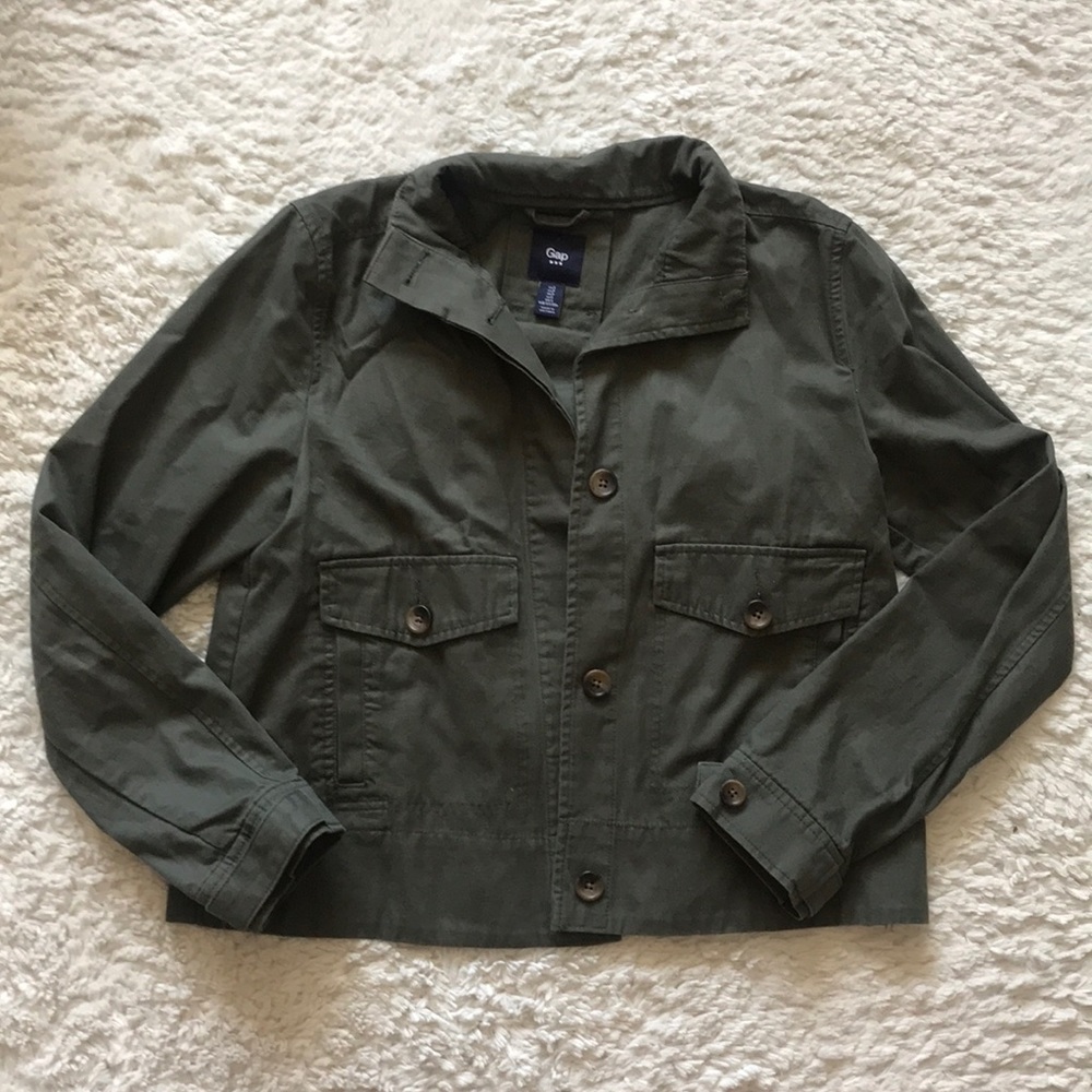 Gap Army Green Jacket Size Small